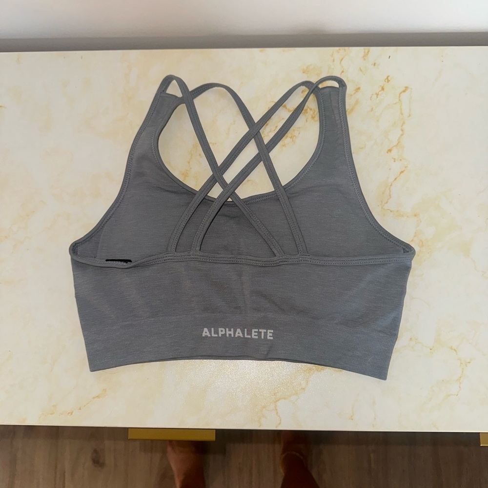Alphalete Charcoal Sports Bra